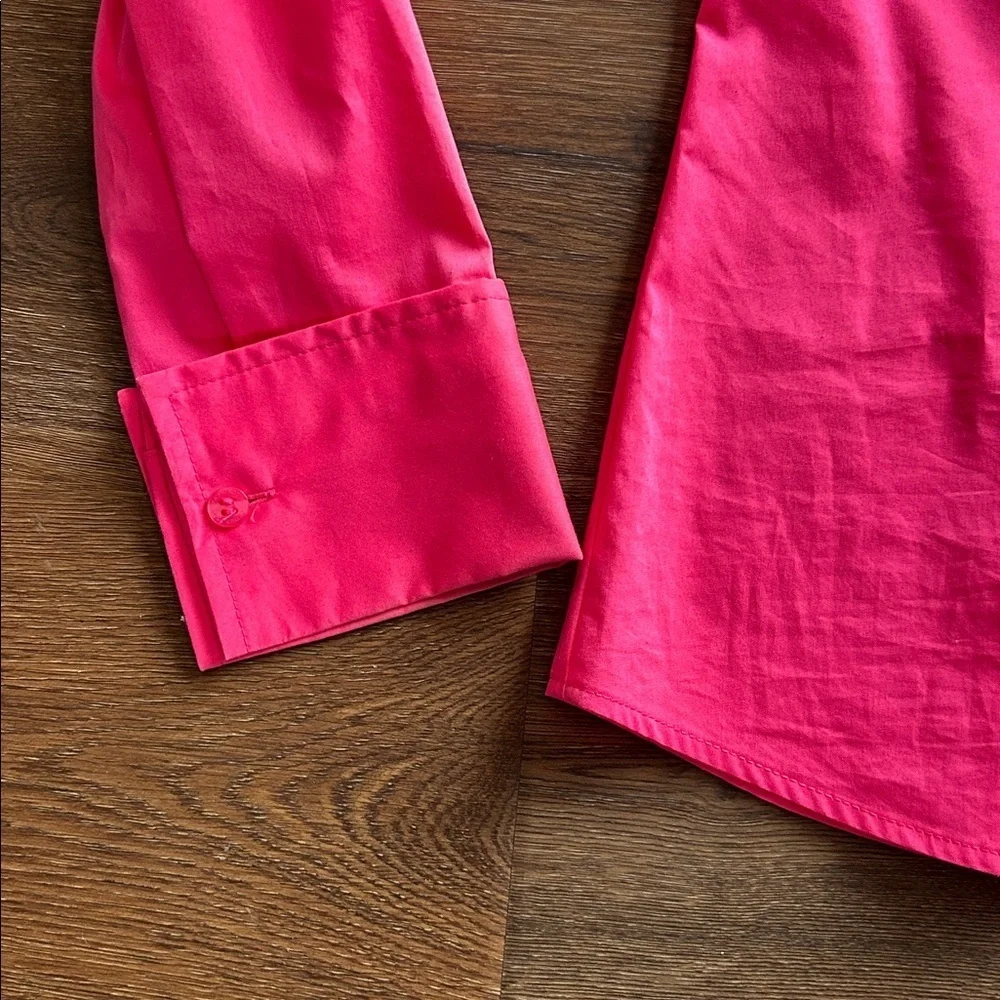 Worthington Hot Pink Button Down Shirt | Business Casual | Office | Pink